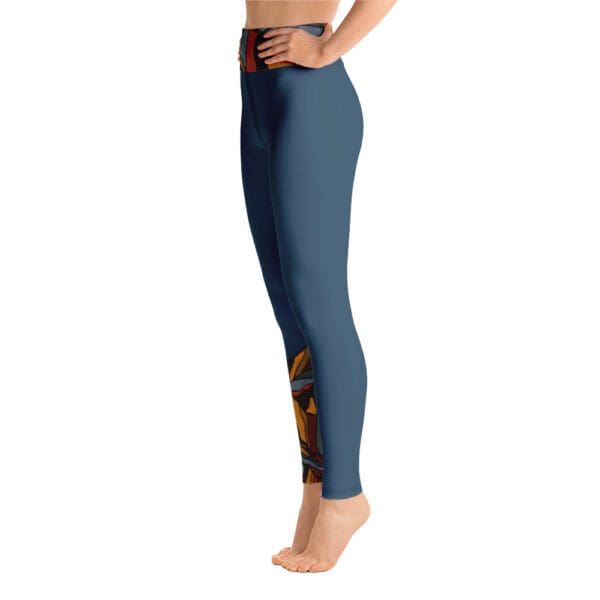 Leggings Mujer Hierro Liso Azul