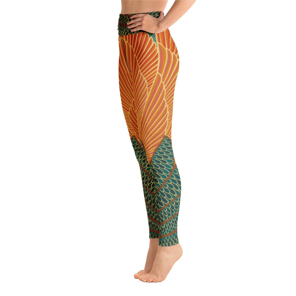 Leggings Mujer Peacock Naranja