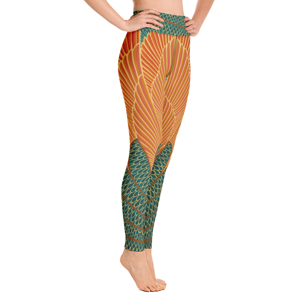 Leggings Mujer Peacock Naranja - Imagen 4
