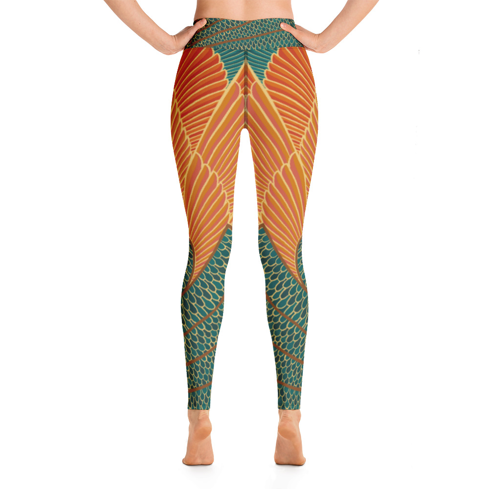 Leggings Mujer Peacock Naranja - Imagen 3