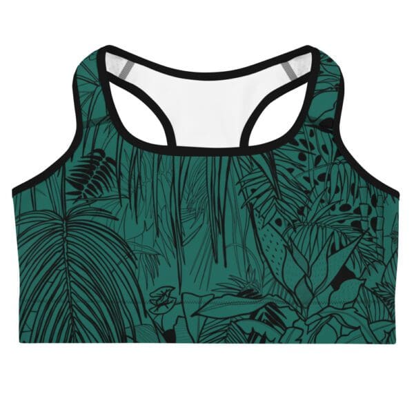 Sujetador Deportivo Botánico Negro