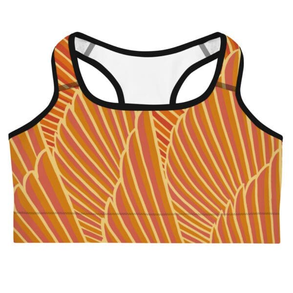 Sujetador Deportivo Peacock Naranja