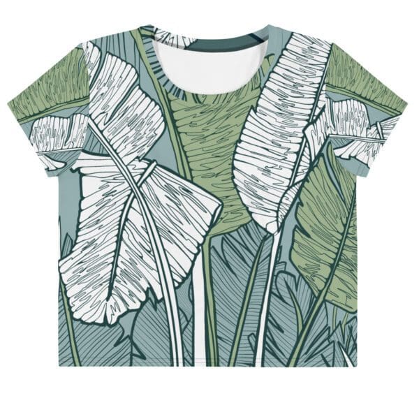 Camiseta Crop Top Gran Canaria Azul