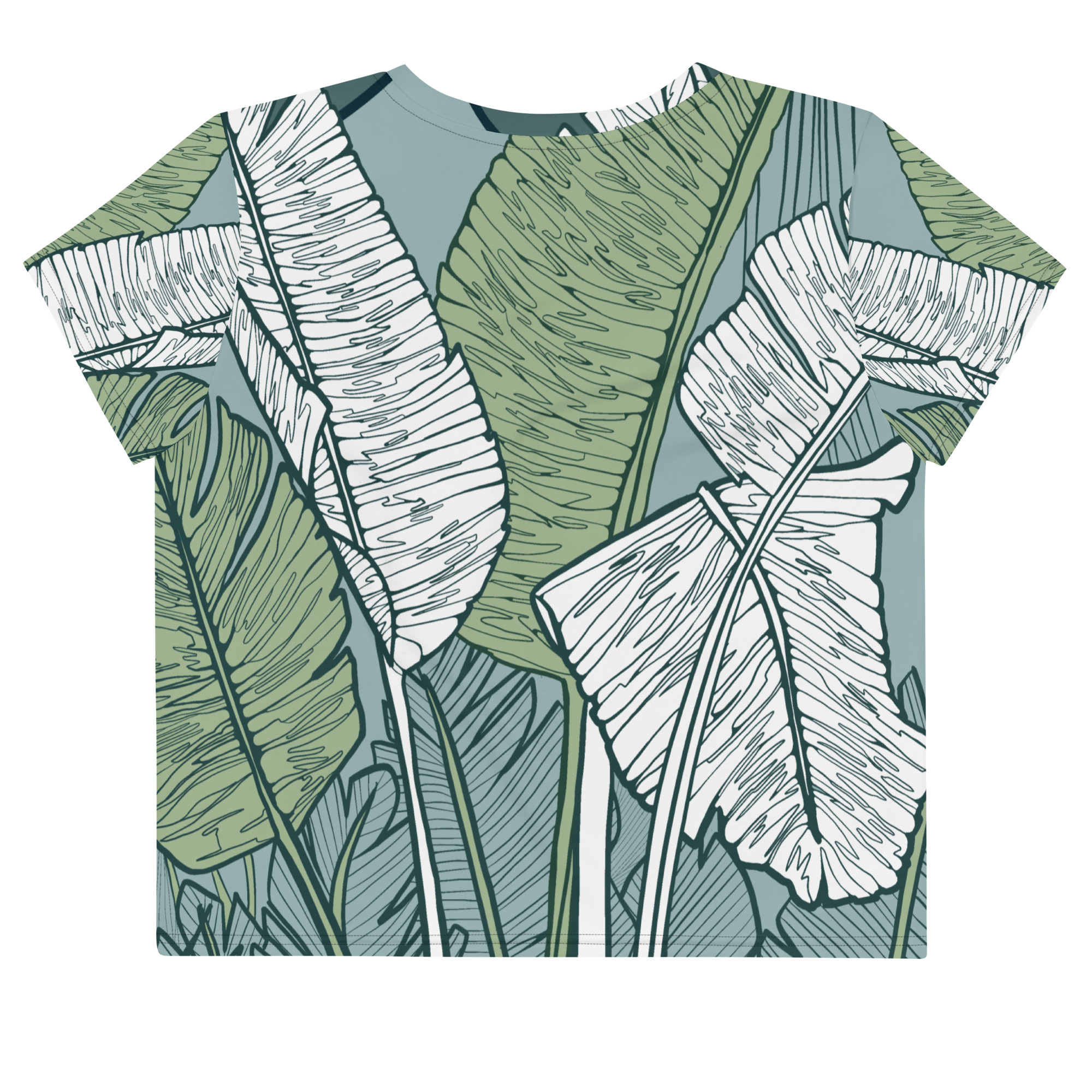 Camiseta Crop Top Gran Canaria Azul - Imagen 2