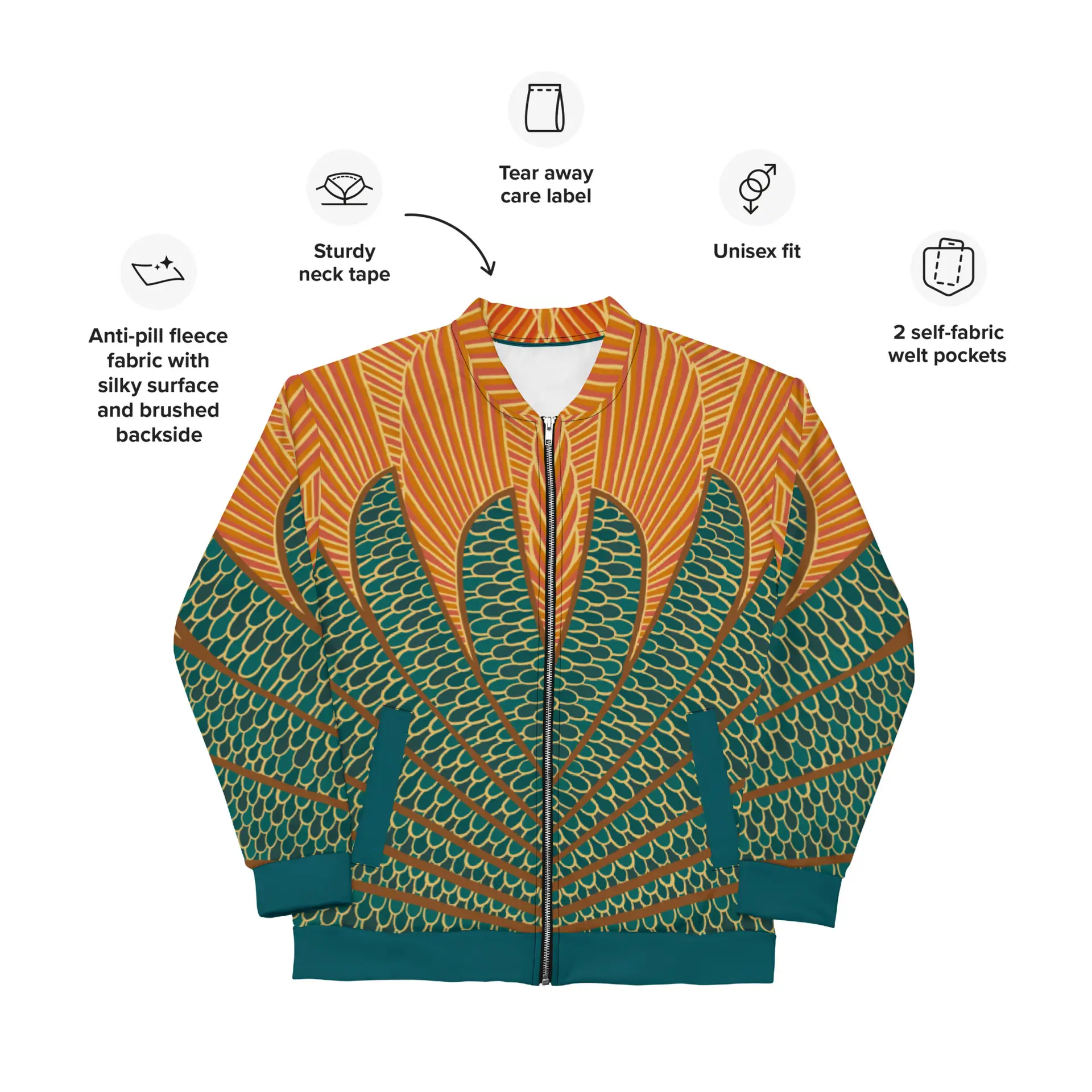 Chaqueta Unisex Peacock - Imagen 4