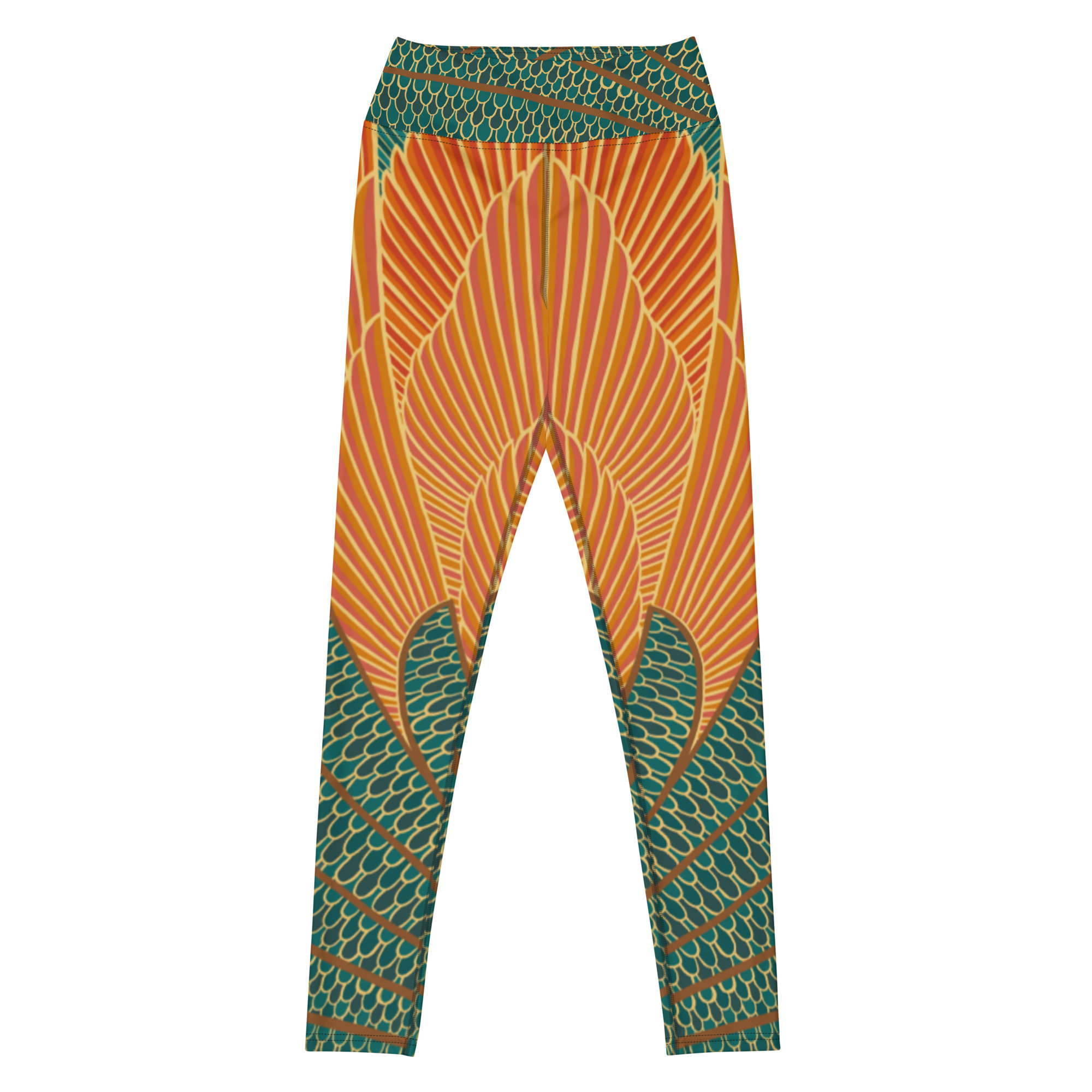 Leggings Mujer Peacock Naranja - Imagen 5