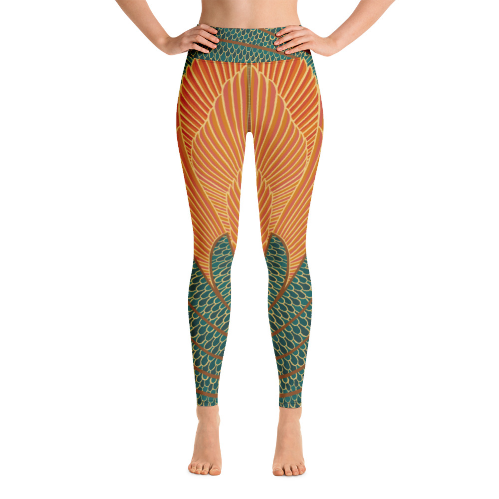 Leggings Mujer Peacock Naranja - Imagen 2