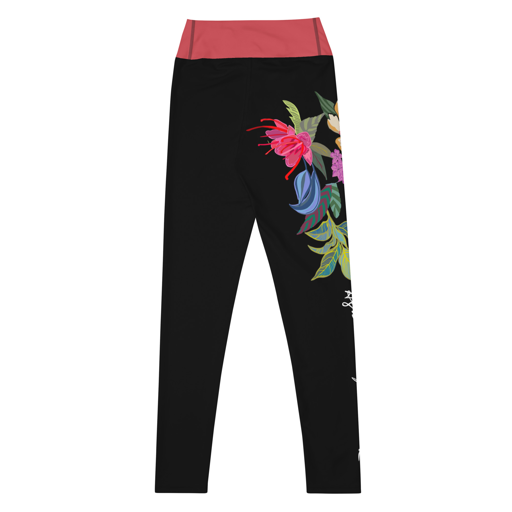 Leggings Mujer Tropical Liso Negro - Imagen 6