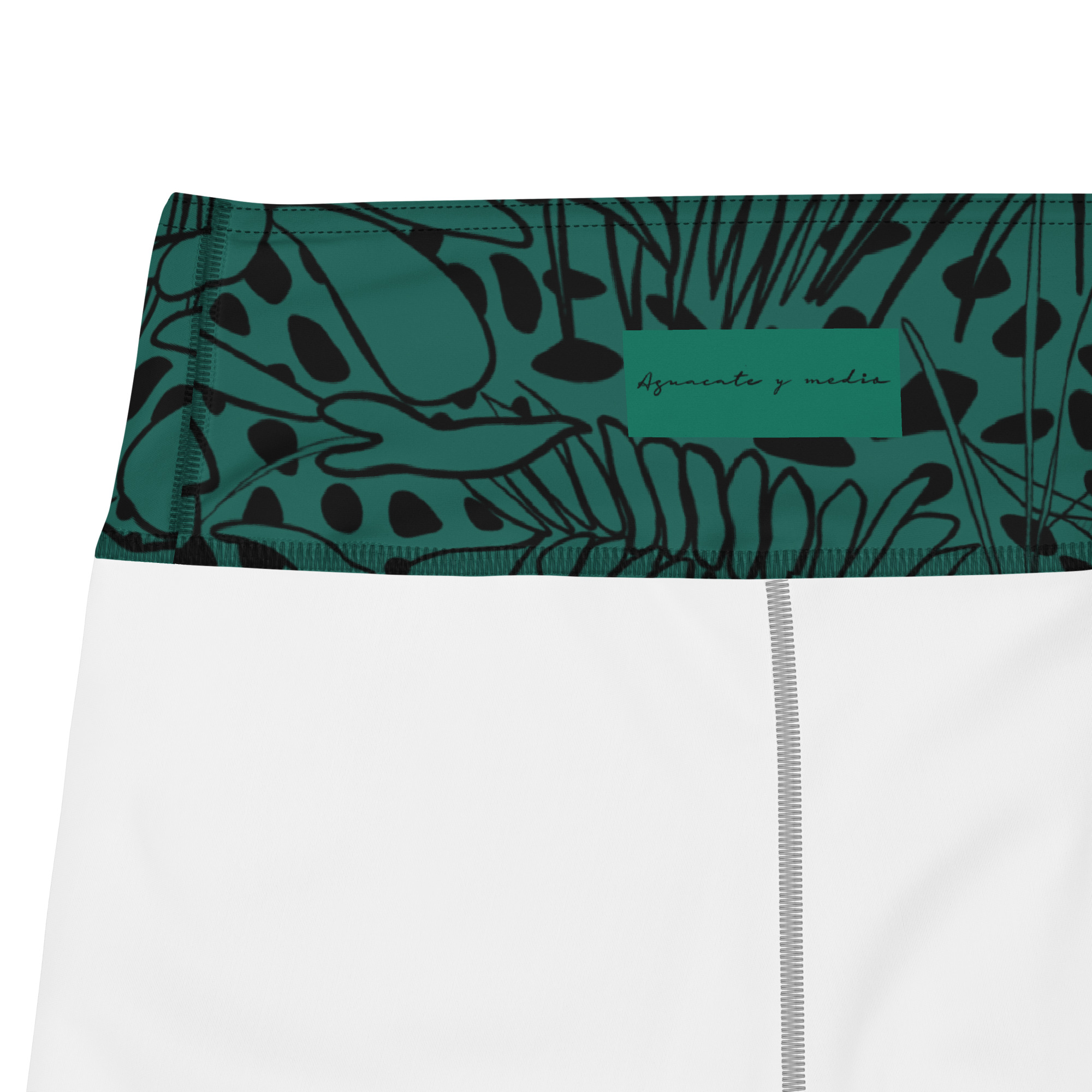 Leggings Mujer Botánico Negro - Imagen 7