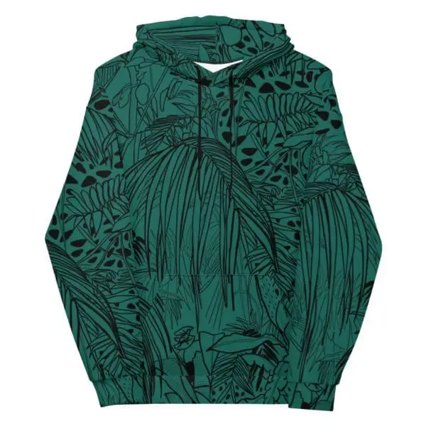 Sudadera Capucha Botánico Negro