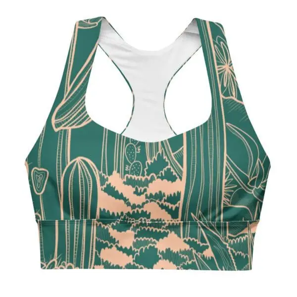 Sujetador Deportivo Ancho Cactus