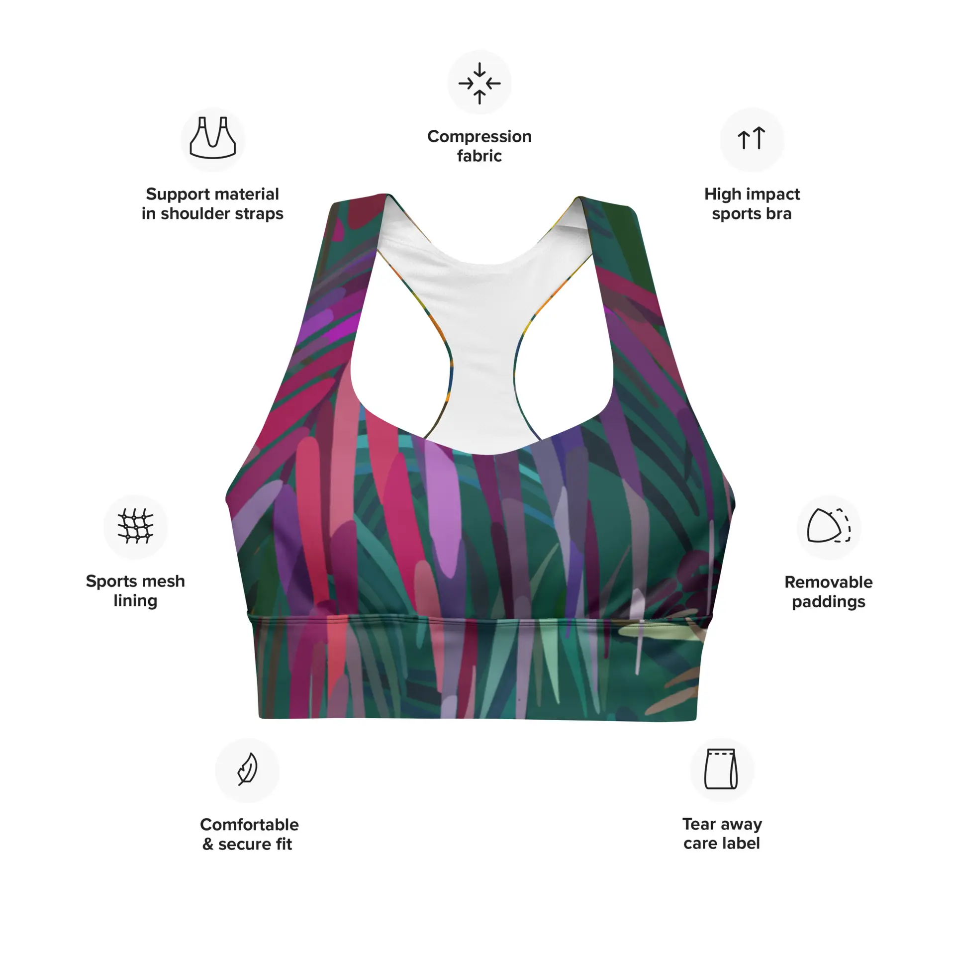 Sujetador Deportivo Ancho Selvático - Imagen 4