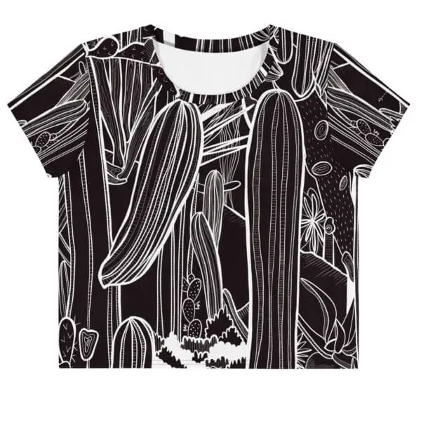 Camiseta Crop Top Cactus BYN