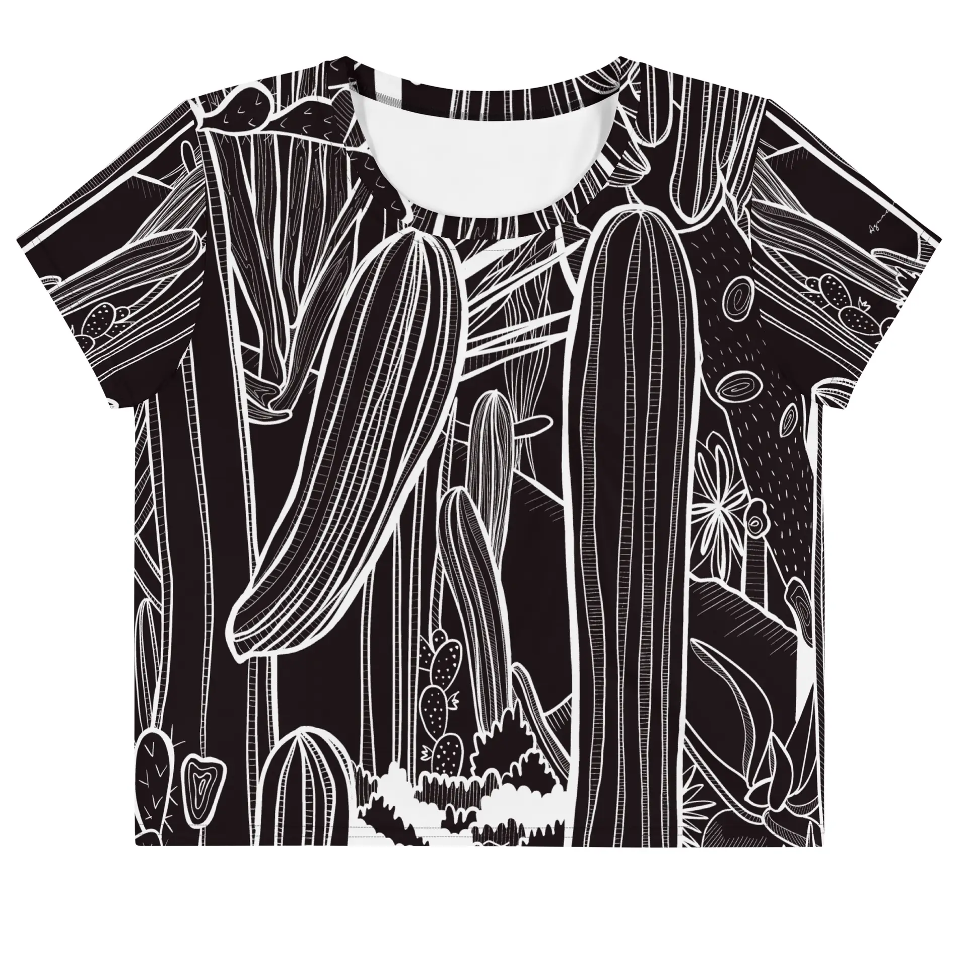 Camiseta Crop Top Cactus BYN