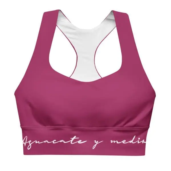 Sujetador deportivo ancho liso Fucsia Tenerife