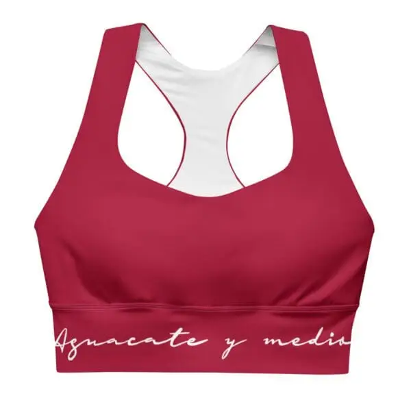Sujetador deportivo ancho liso Rojo Arrecife