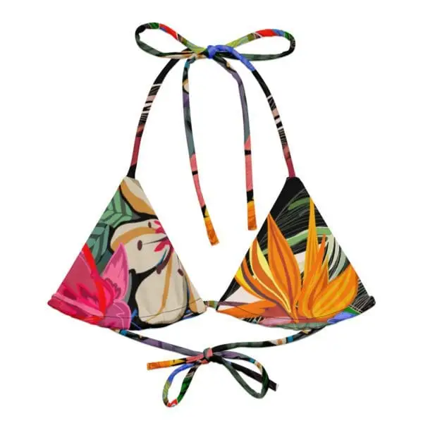 Sujetador de bikini triángulos Tropical