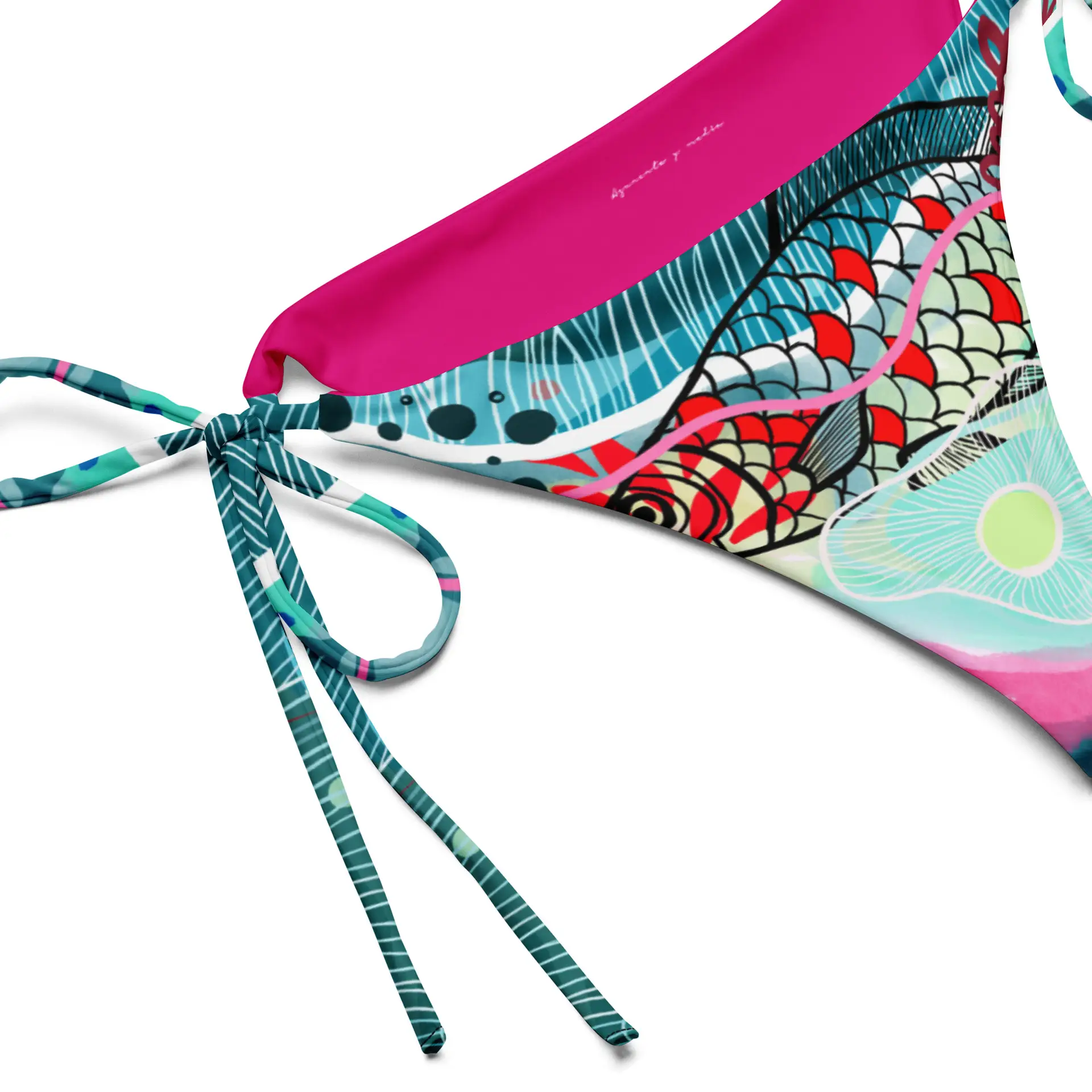 Braguita de bikini triángulos Corales - Imagen 4