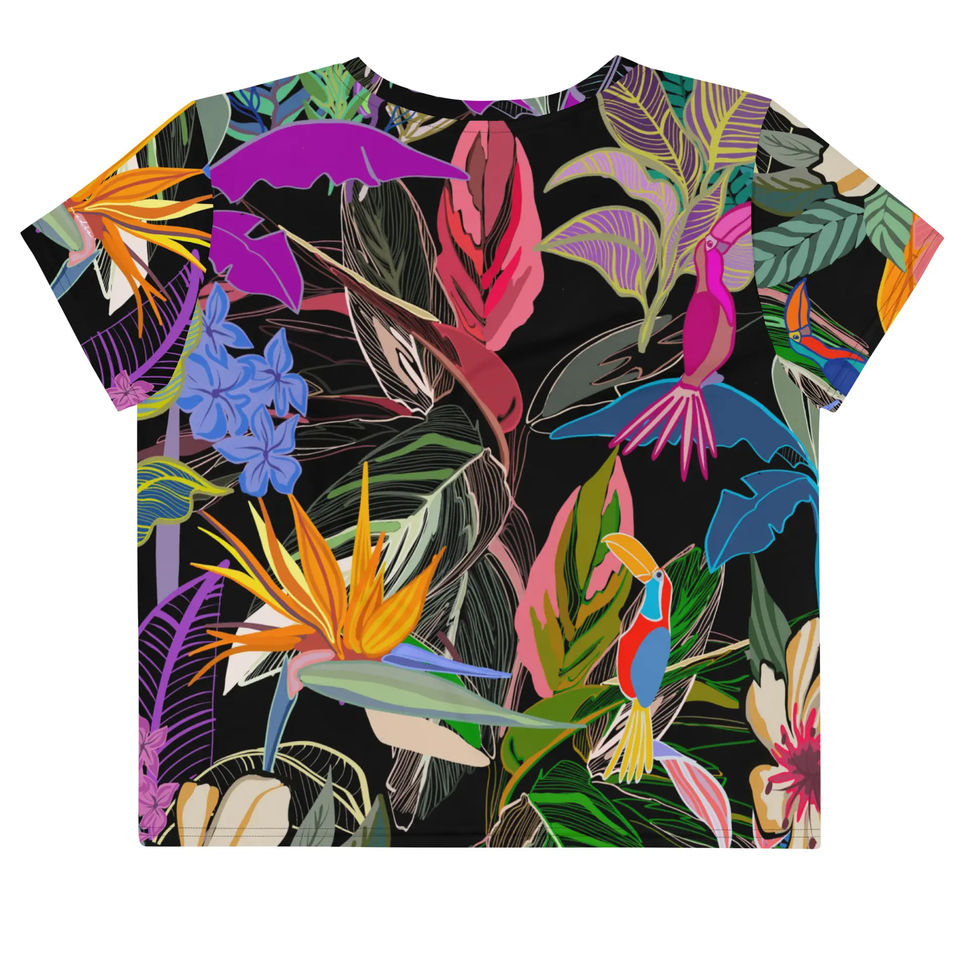 Camiseta Crop Top Tropical - Imagen 2