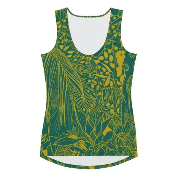 Camiseta Tirantes Botánico Amarillo