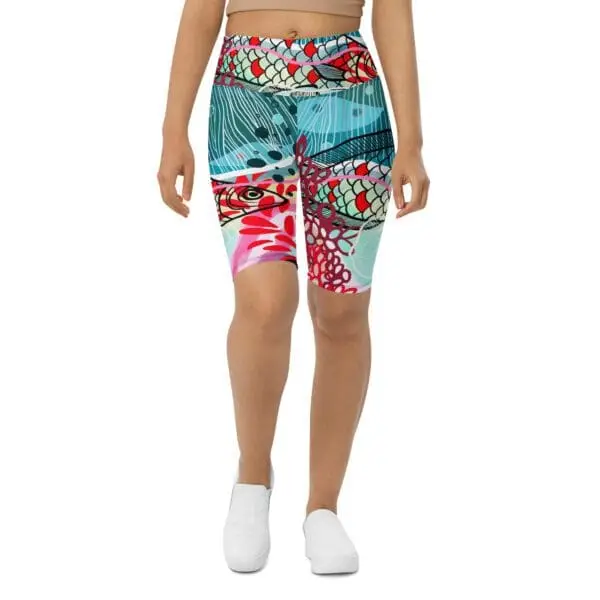 Leggings Mujer Cortos Corales