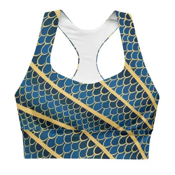 Sujetador deportivo ancho Papagallo Azul