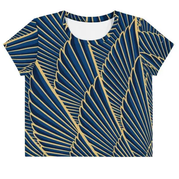 Camiseta Crop Top ara azul