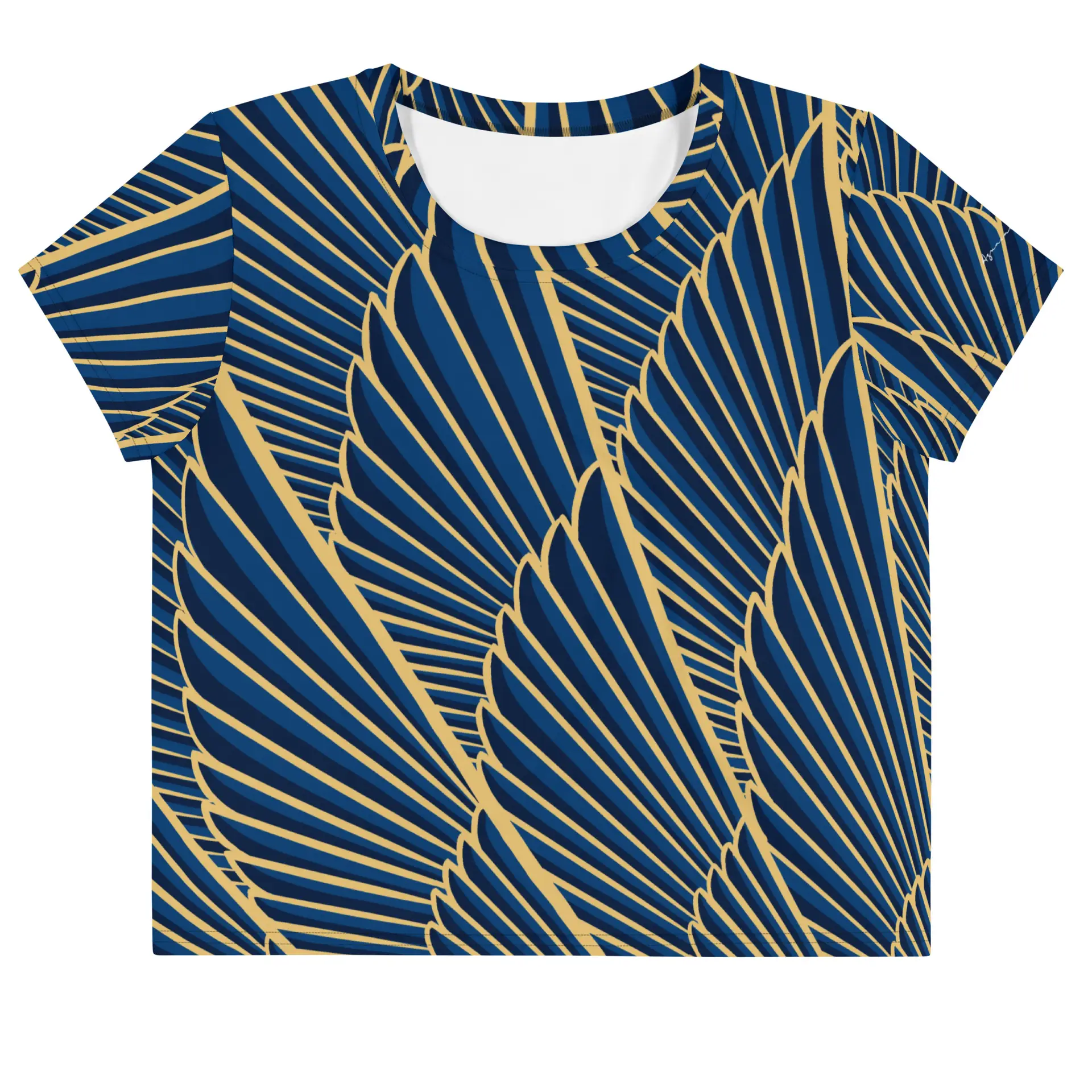 Camiseta Crop Top ara azul