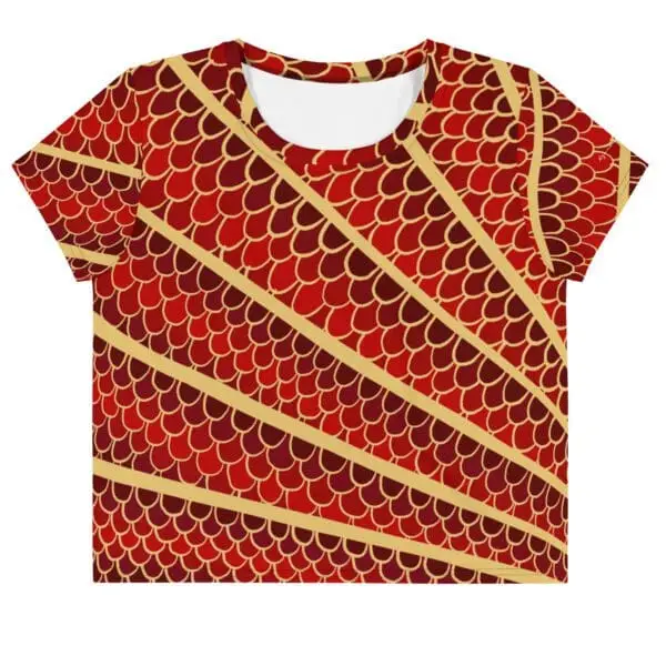 Camiseta Crop Top Ara Rojo