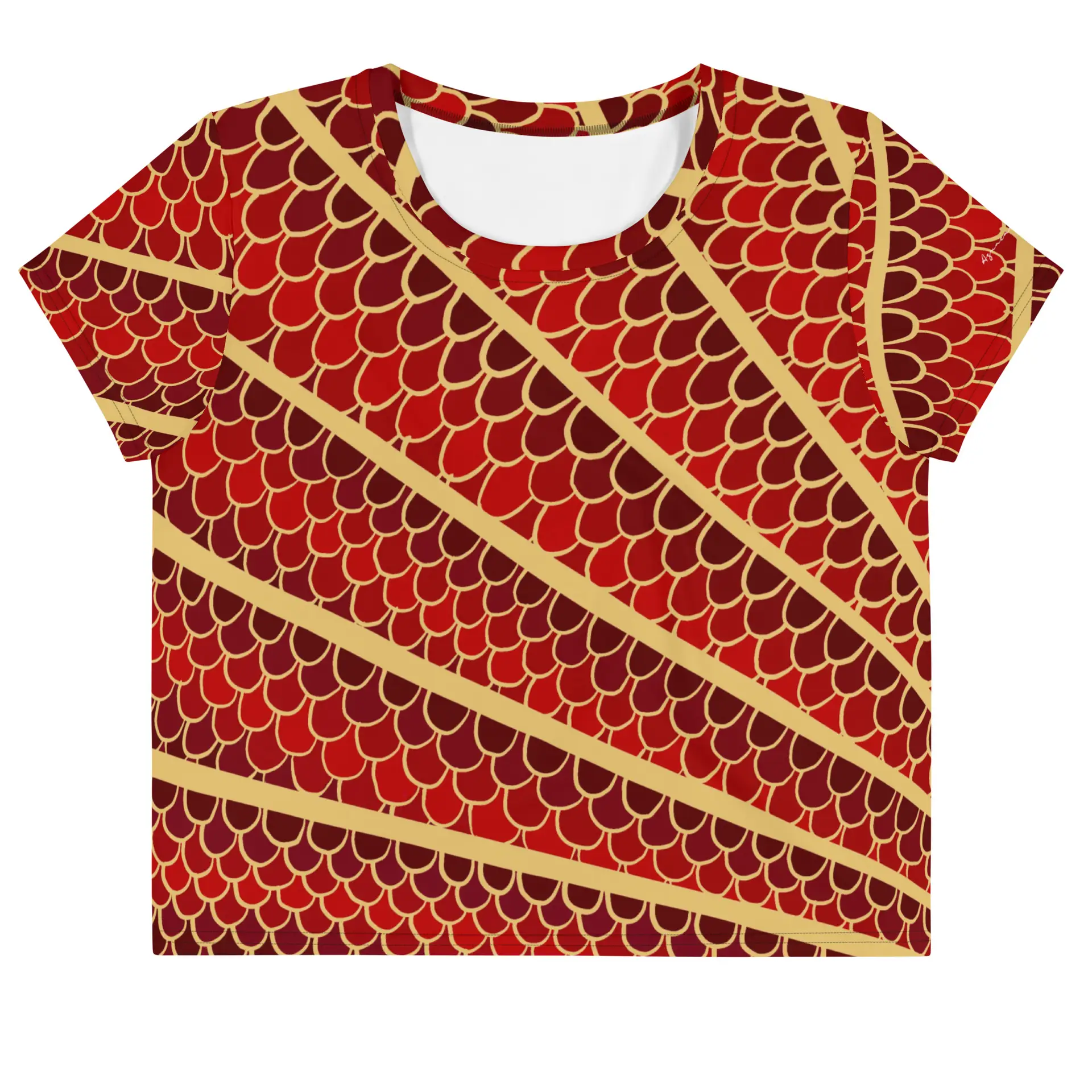 Camiseta Crop Top Ara Rojo