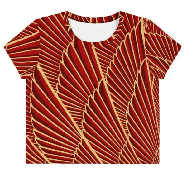 Camiseta Crop top Phoenix rojo