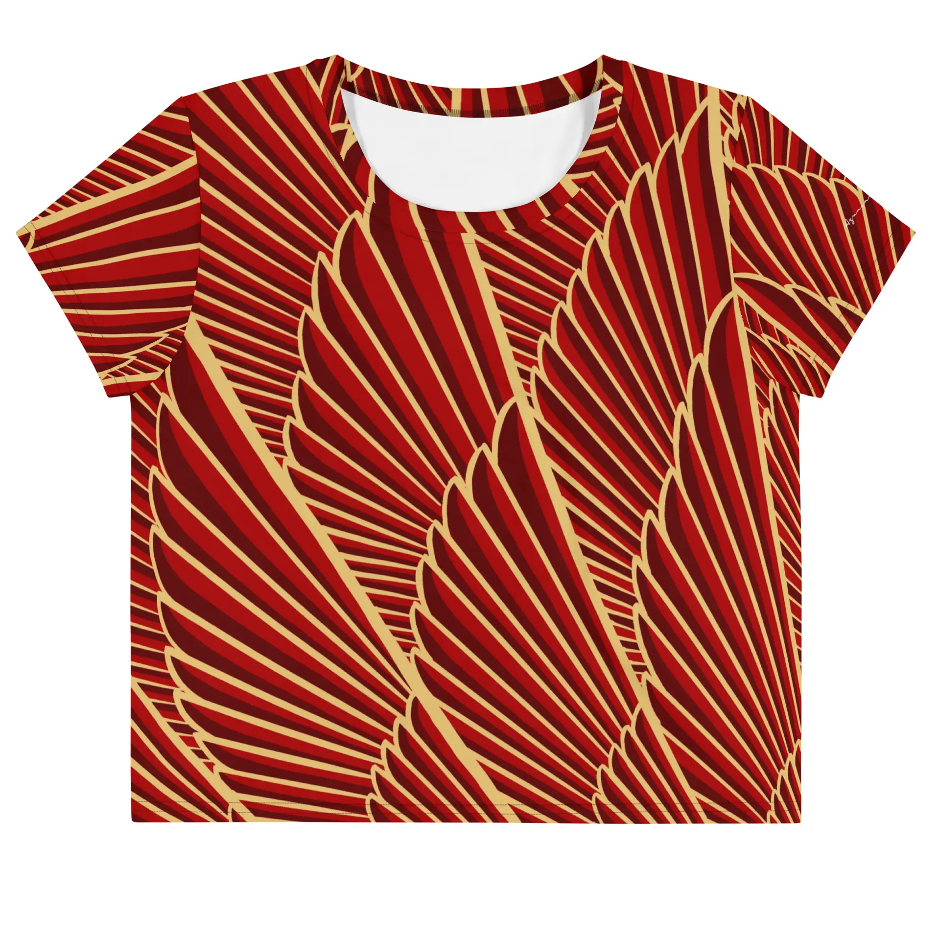 Camiseta Crop top Phoenix rojo