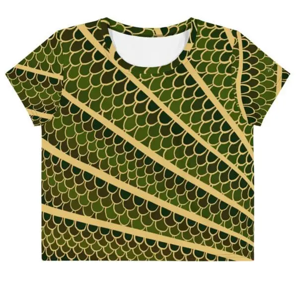 Camiseta Crop top Phoenix Verde