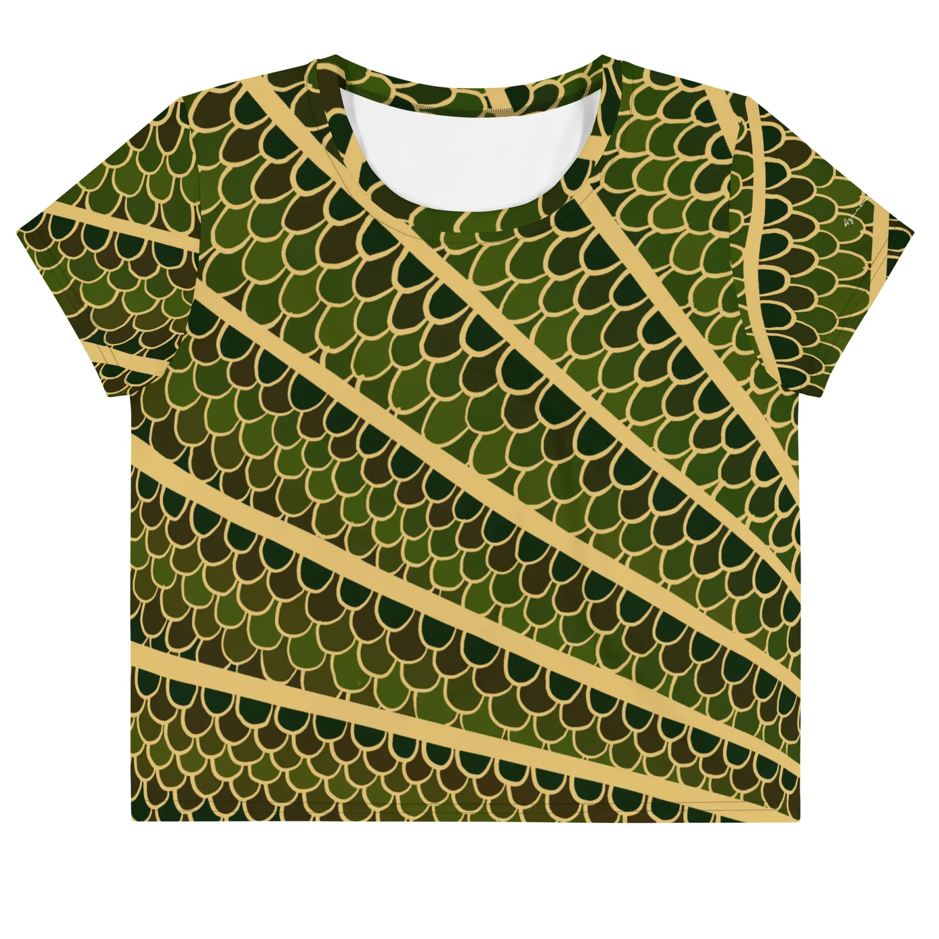 Camiseta Crop top Phoenix Verde