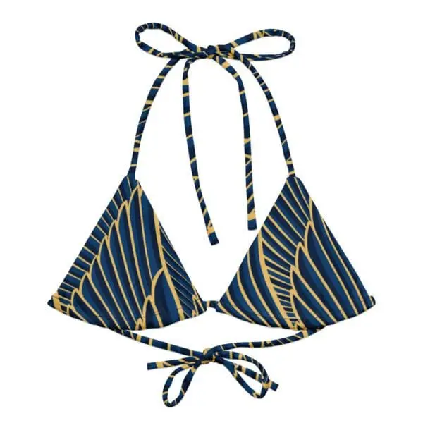 Sujetador de bikini triángulos Ara azul