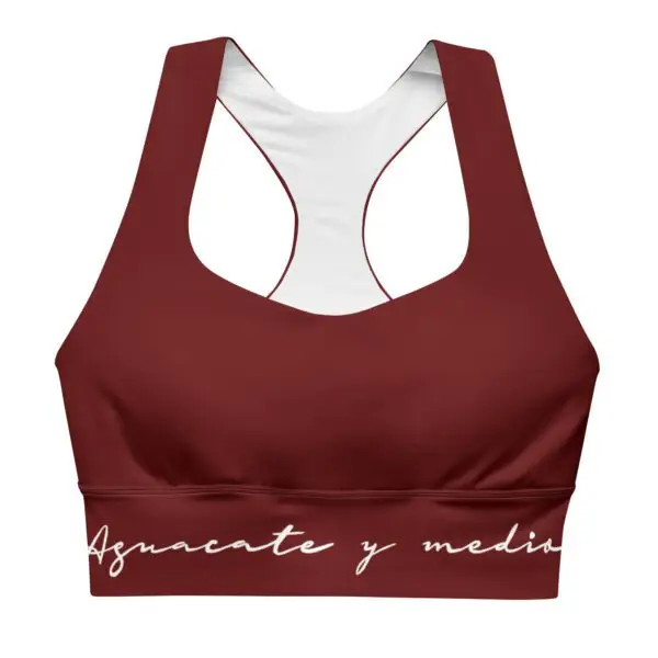 Sujetador deportivo ancho liso Rojo Phoenix