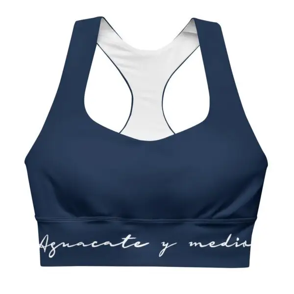 Sujetador deportivo ancho liso Azul Ara