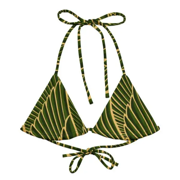 Sujetador de bikini triángulos Papagallo Verde