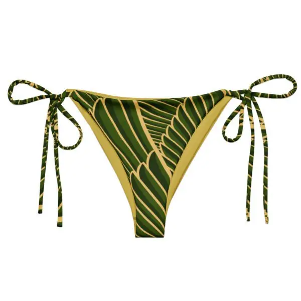 Braguita de bikini triángulos Papagallo verde