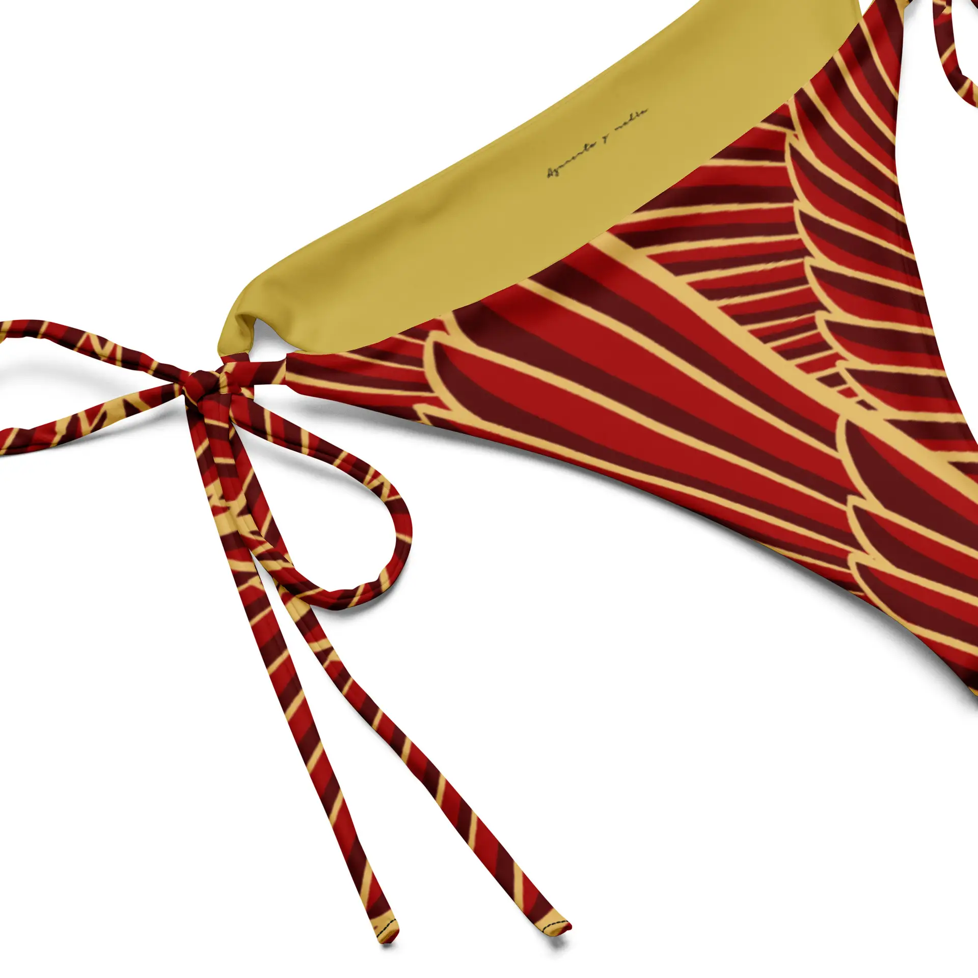 Braguita de bikini triángulos Phoenix Rojo - Imagen 4