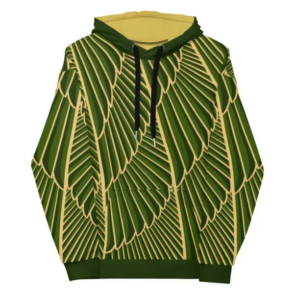 Sudadera Capucha Papagallo verde
