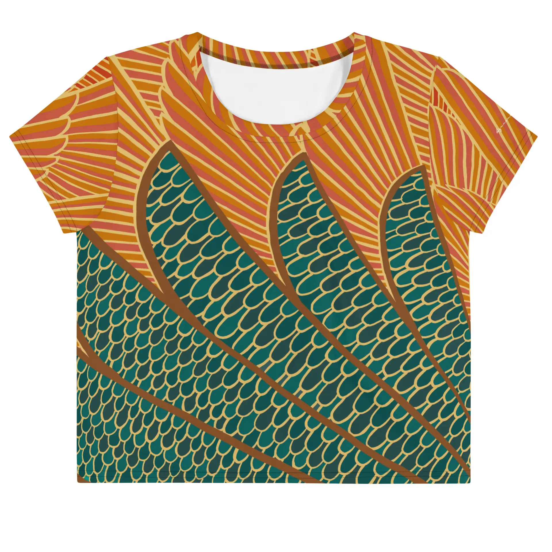 Camiseta Crop Top Peacock